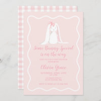 Some Bunny Special Pink Gingham Baby Shower