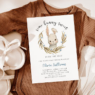 Some Bunny Sweet Boy Baby Shower Invitation