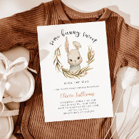 Some Bunny Sweet Girl Baby Shower Invitation