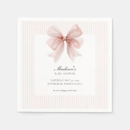 Some Bunny Sweet Pink Baby Shower Napkins