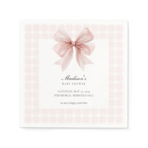 Some Bunny Sweet Pink Baby Shower  Napkins