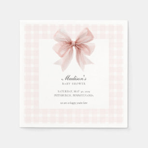 Some Bunny Sweet Pink Baby Shower  Napkins