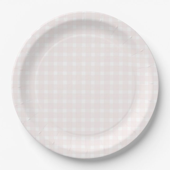 Some Bunny Sweet Pink Baby Shower  Paper Plates (Front)