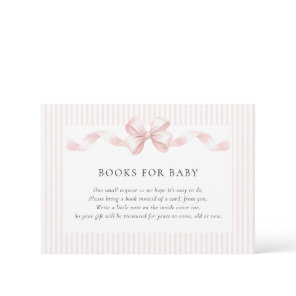 Some Bunny Sweet Pink Girl Baby Shower  Enclosure Card