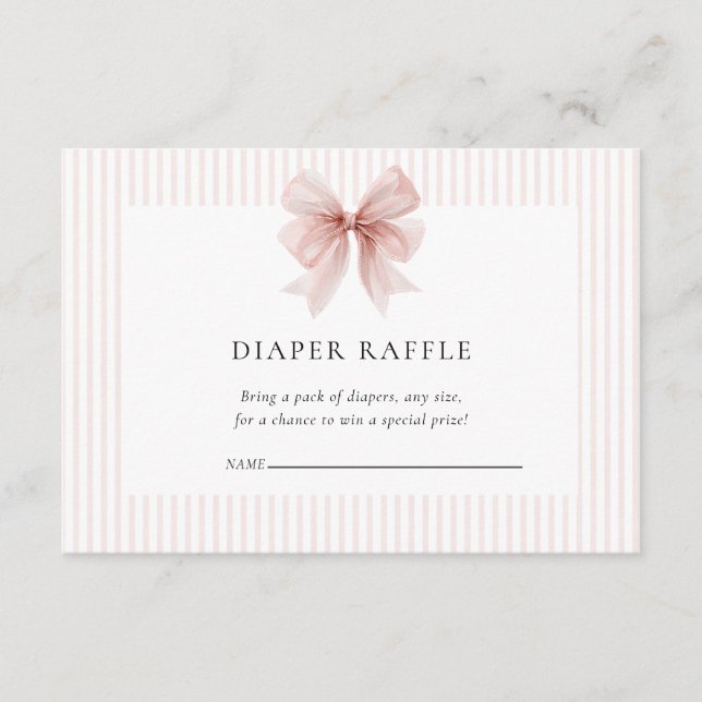 Some Bunny Sweet Pink Girl Baby Shower  Enclosure Card (Front)