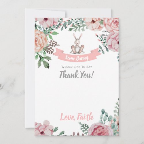 Some Bunny Thank You Card
