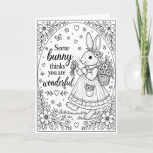 Some Bunny Thinks You’re Wonderful Color Me