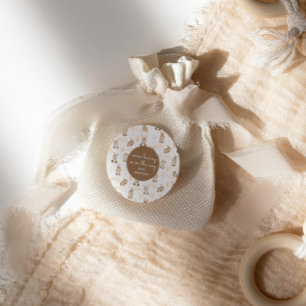 Some Bunny's On The Way Baby Shower Classic Round Sticker