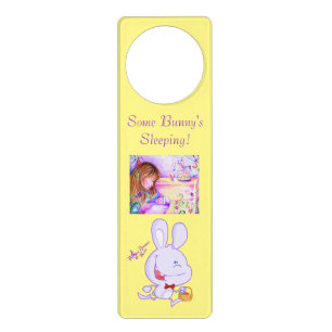 Some Bunny's Sleeping Carousel Dreams Door Hanger