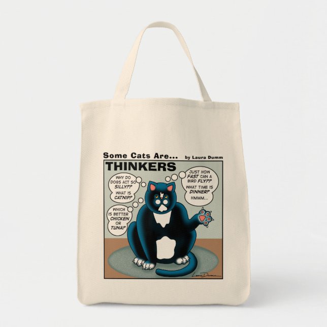 Some Cats Are Thinkers Tote (Front)