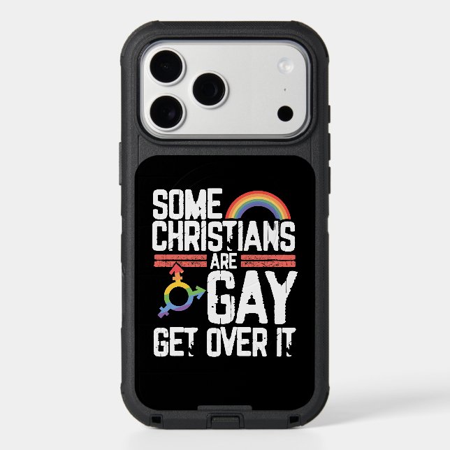  Some Christians Are Gay Get Over It Otterbox iPhone Case (Back)