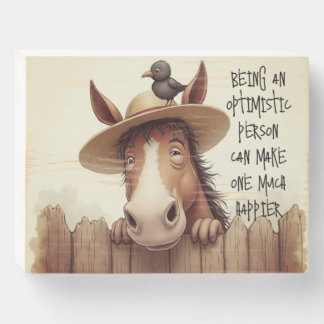 Some Crazy Horse sense Wooden Box Sign