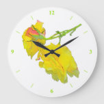 Some cut Roses Large Clock