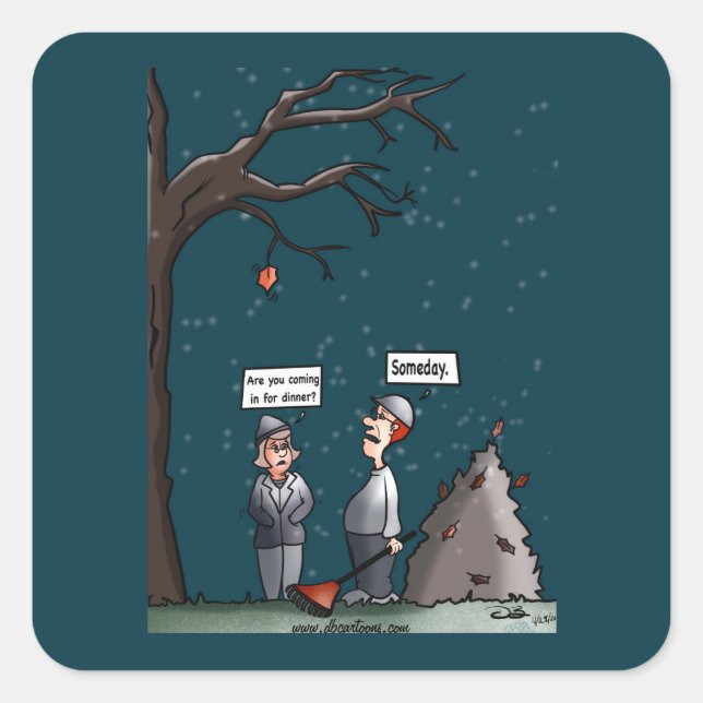 Some Day Square Sticker (Front)