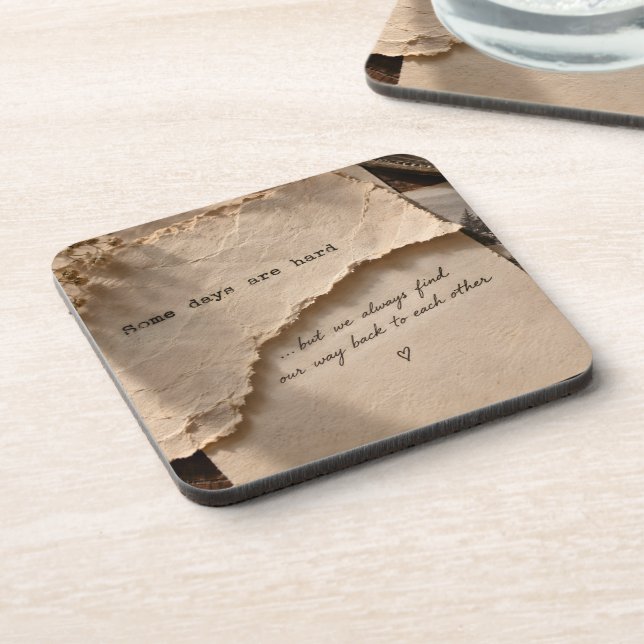 Some Days Are Hard Beverage Coaster (Left Side)