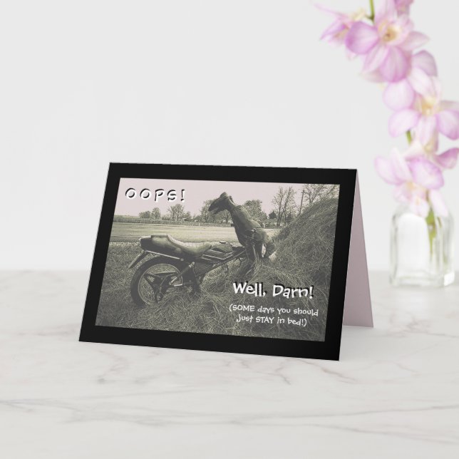 "Some Days You Should Just Stay In Bed" Card (Orchid)