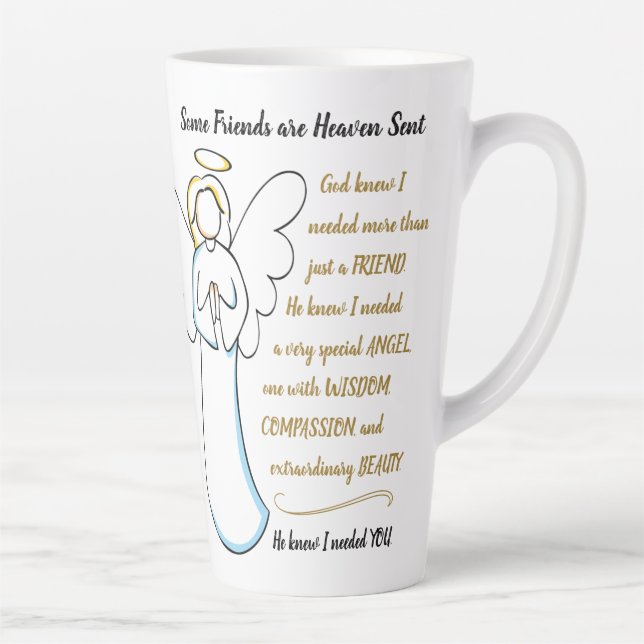 Some Friends are Heaven Sent Friendship Latte Mug (Right)