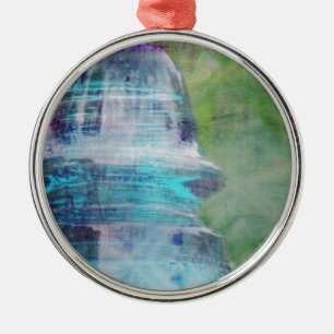 Some garden memories, Vintage Glass insulator Metal Ornament