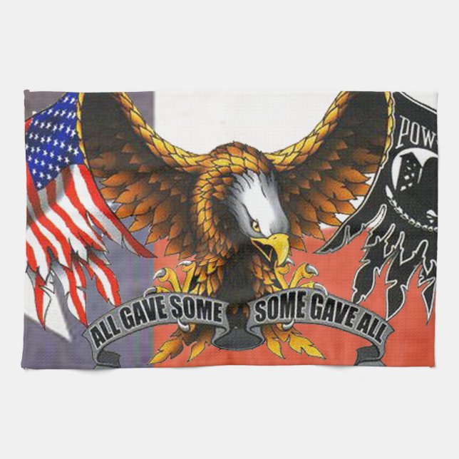 Some Gave It All Kitchen Towel (Horizontal)