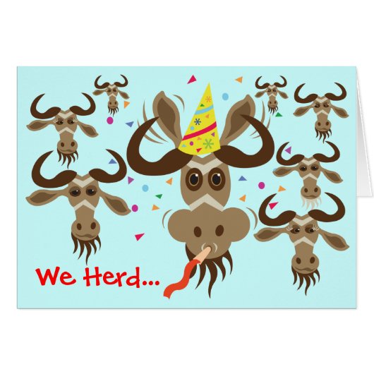 Some Gnu Stuff_We Heard...Your Good Gnus! Cards (Front Horizontal)