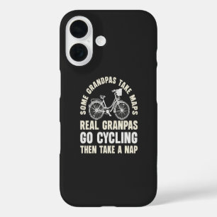 Some Grandpas Go Cycling Funny Cycle iPhone 16 Case