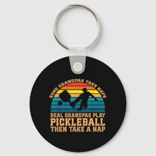 Some Grandpas Take Naps Real Grandpas Play  Keychain