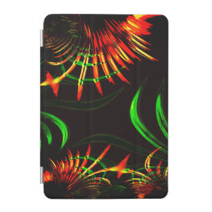 Some grass leaves and fire flower petals iPad mini cover