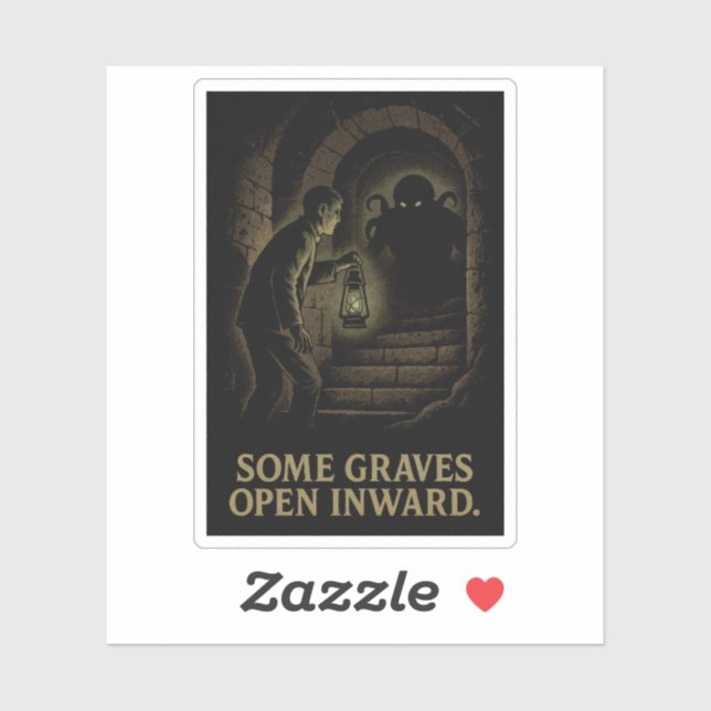Some Graves Open Inward – A Descent into Eldritch  Sticker (Sheet)