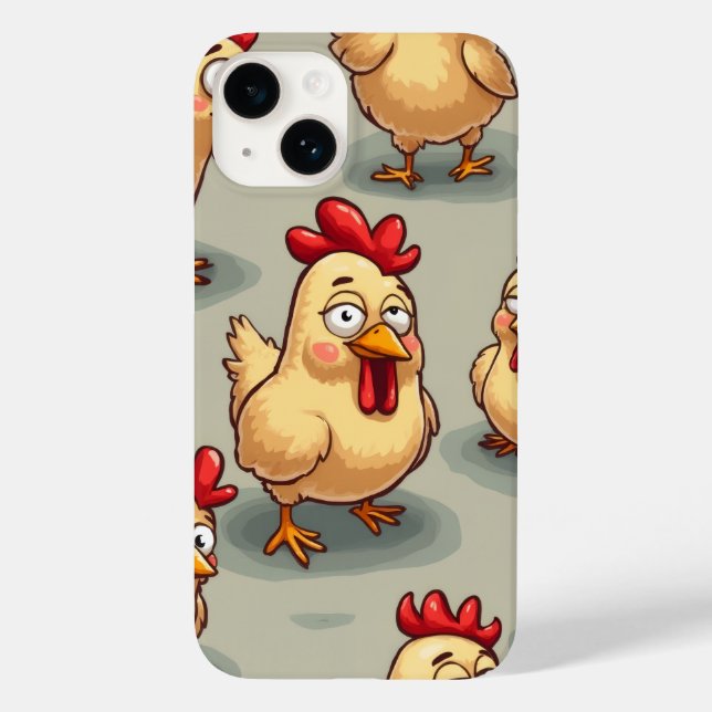 Some hen picking fun Case-Mate iPhone case (Back)