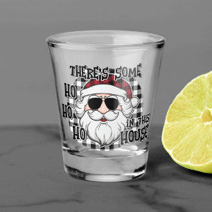 Some Hos in This House Punny Santa Sublimation Shot Glass