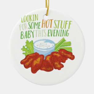 Some Hot Stuff Ceramic Ornament