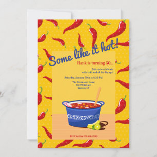 Some Like It Hot Chili Invitation