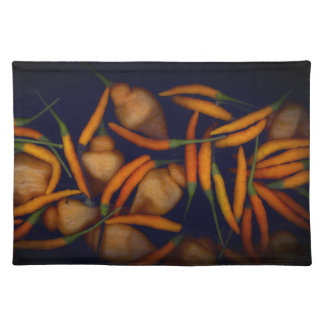 Some Like It Hot Orange Pepper Cloth Placemat