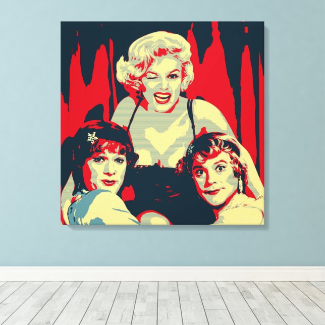 Some like it hot Pop Art Canvas Print (Insitu(Wood Floor))