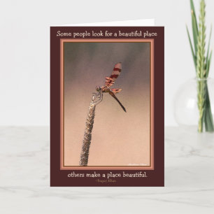 Some look for a pretty place-others make it pretty card