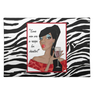 "Some men are a recipe for disaster!" Place Mats