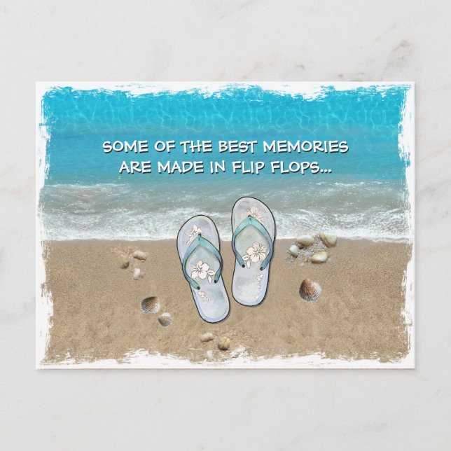 Some of the Best Memories are made in Flip Flops Postcard (Front)