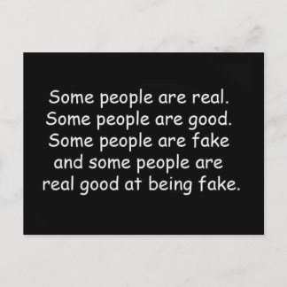 Some people are good fake insults attitude truisms postcard