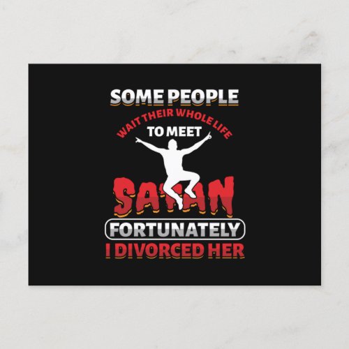 Some People Wait Their Whole Life Fun Divorce Gift Postcard