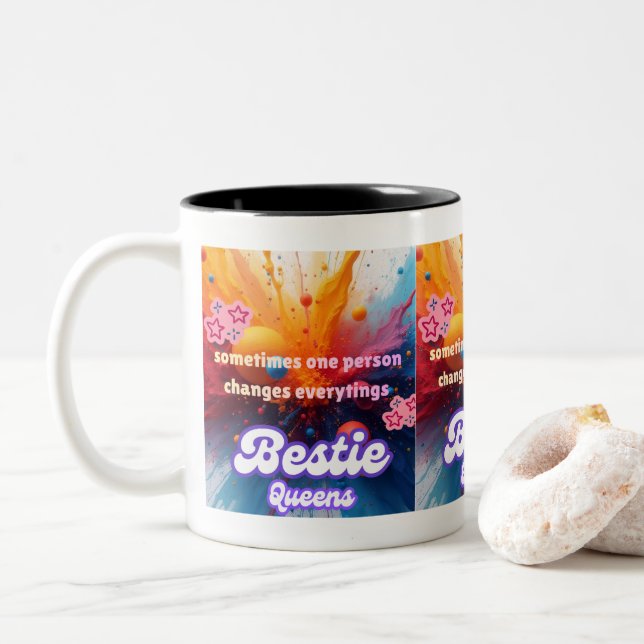 some person change eveything mug (With Donut)