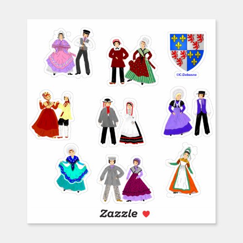 Some picnic costumes France Sticker