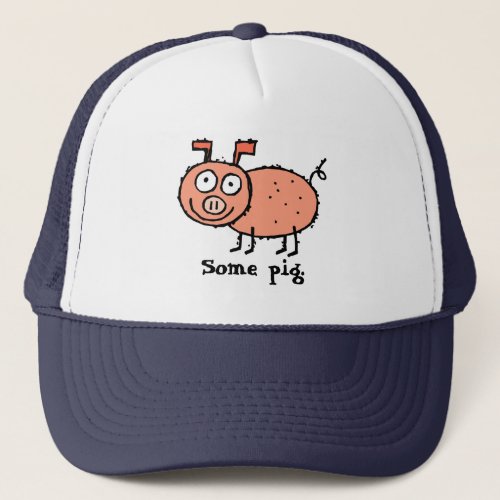 Some Pig Charlottes Web Trucker Hat