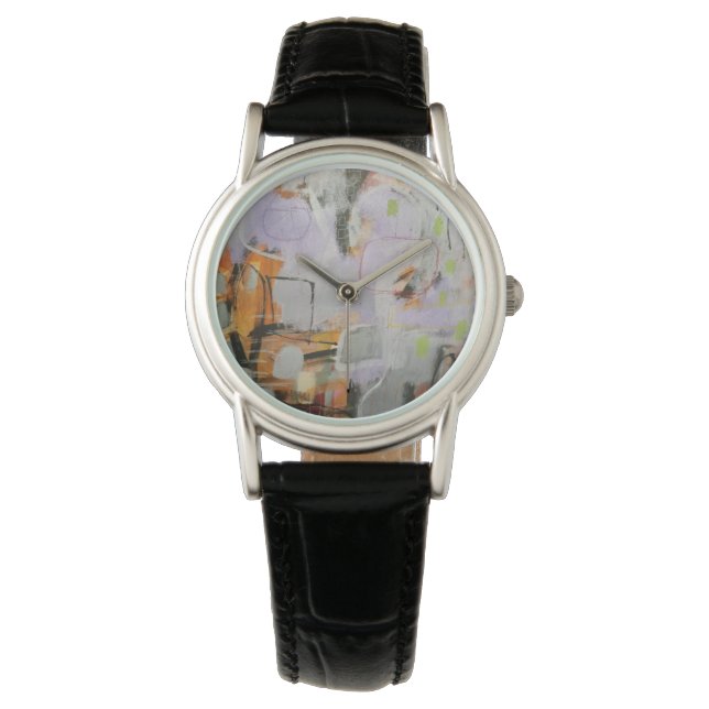 "Some Place" Abstract Art Design Watch (Front)