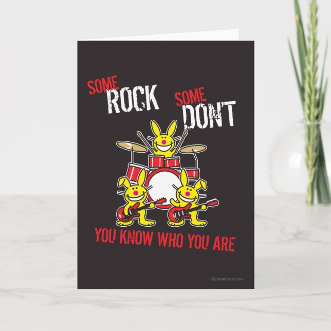 Some Rock Holiday Card (Front)