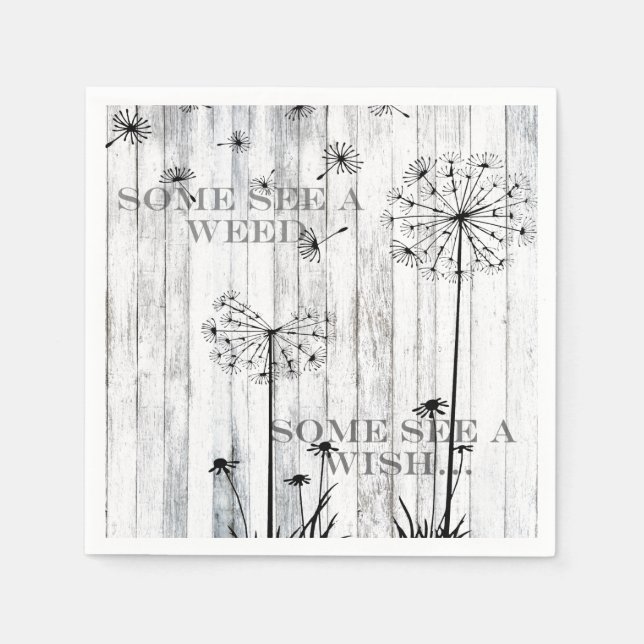 Some See A Weed Paper Napkins (Front)