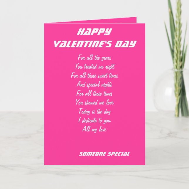 Some special Valentine's day cards (Front)