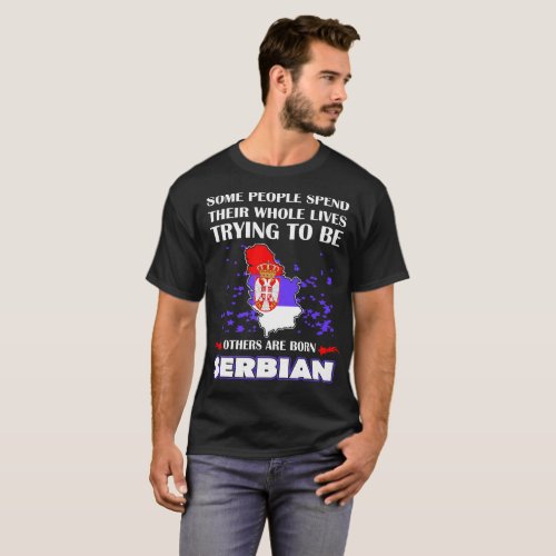 Some Spend Whole Lives Others Born Serbian Country T_Shirt