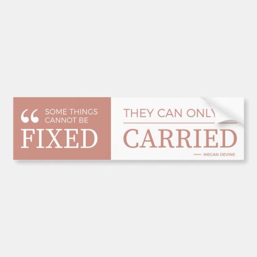 Some things cannot be fixed _ bumper sticker