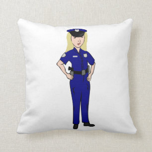 Some Women Clean House Police Officer Humor Throw Pillow