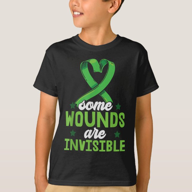 Some Wounds Are Invisible Mental Health Awareness  T-Shirt (Front)